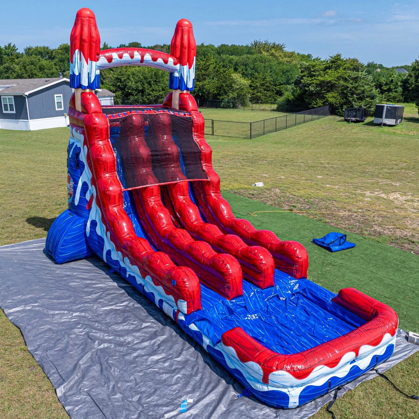 All-American patriotic water slide rental