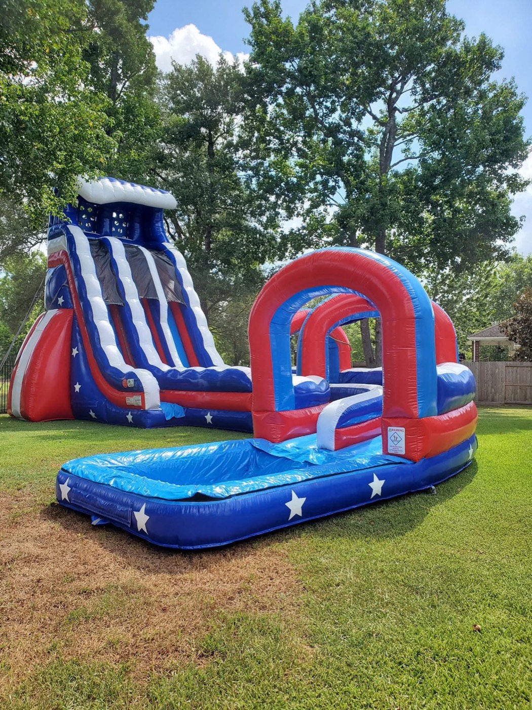 Stars and Stripes slide and slip lane rental